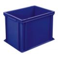 Orbis Euronorm stapelkrat PE HxLxB 320x400x300 mm 31 L wanden-bodem gesloten blauw 948904