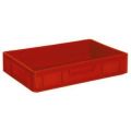 Orbis Euronorm stapelkrat PE HxLxB 120x600x400 mm 23 L wanden-bodem gesloten rood 757644