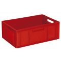 Orbis Euronorm stapelkrat PE HxLxB 240x600x400 mm 43 L wanden-bodem gesloten rood 757688