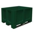 Orbis stapelcontainer PE HxBxD 760x1200x1000 mm 610 L 3 sledepoten groen 100963
