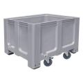 Orbis stapelcontainer PE HxBxD 760x1200x1000 mm 610 L 4 zwenkwielen antraciet 100966