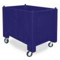 Orbis stapelcontainer PP HxBxD 850x1200x800 mm 550 L 4 wielen blauw 845606