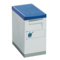 Orbis afvalbak afvalverzamelaar 15 L HxBxD 355x200x300 mm ombouw-deksel lichtgrijs-blauw 687174