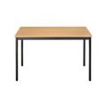 Orbis tafel vierkante buis 4-poots HxBxD 740x1400x700 mm rechthoekig frame bruin blad peren 506662