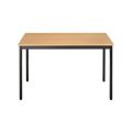 Orbis tafel vierkante buis 4-poots HxBxD 740x1800x800 mm rechthoekig frame bruin blad peren 506679
