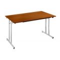 Orbis klaptafel vrijstaand stapelbaar HxBxD 740x140x700 mm onderstel aluminium-kleurig kersen 522965