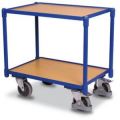 Orbis tafelwagen draagvermogen 250 kg laadvloer LxB 605x410 mm 2 etages voor Euronormbakken RAL 5010 202949