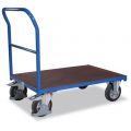 Orbis platformwagen draagvermogen 1 T laadvlak LxB 1025x700 mm 1 duwbeugel RAL 5010 504774