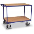 Orbis tafelwagen draagvermogen 500 kg laadvlak LxB 1000x600 mm 2 etages laadvlak van hout RAL 5010 526676