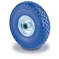 Orbis wiel draagvermogen 160 kg DxB 260x85 mm PU-band velg van staalplaat blokprofiel blauw 529994