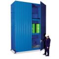 Orbis vatencontainer HxBxD 4480x3130x1450 mm maximaal 30x200 L 3 vakniveaus staande opslag natuurlijke ventilatie 200335