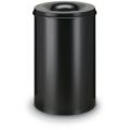 Orbis veiligheidsprullenbak staalplaat zelfblussend 110 L H x diameter 710x450 mm zwart-zwart 523703