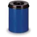 Orbis veiligheidsprullenbak staalplaat zelfblussend 20 L H x diameter 426x260 mm blauw-zwart 523675