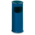 Orbis combi asbak H x diameter 610x250 mm alu-opvangschaal zwart-gecoate asbakopzet poedergecoat gentiaanblauw 504032