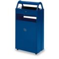 Orbis combi asbak 17/60 L HxBxD 960x480x250 2 inworpopeningen overkapping verzinkt gentiaanblauw 510898