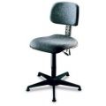 Orbis ESD werkplaatsstoel glijders voetkruis met kunststof afdekking standaard rugleuning zit H 420-550 mm PU zwart 522100