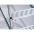Orbis bordestrap aluminium bordes HxBxD 720x600x800 mm 2x3 aluminium treden verrijdbaar 513366