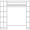 Orbis garderobe- en vakkenkastsysteem HxBxD 1950x2760x480 mm 15 vakken 15 hangers cilinderslot RAL 7035 204451