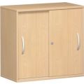 Orbis schuifdeurkast HxBxD 720x800x425 mm 1 legbord-2 ordnerhoogtes lichtgrijs 531246