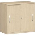 Orbis schuifdeurkast HxBxD 720x800x425 mm 1 legbord-2 ordnerhoogtes esdoorn 531247