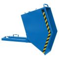 Orbis kiepbak staalplaat HxBxD 740x590x1130 mm inhoud 0,25 m3 draagvermogen 300 kg blauw 528076