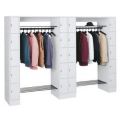 Orbis garderobe- en vakkenkastsysteem HxBxD 1950x2840x480 mm 20 vakken 20 hangers klinksluiting RAL 7035 204437