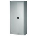 Orbis garderobe- en -ordnerkast staalplaat 3 puntsluiting kledingstang HxBxD 1950x914x400 mm zilver 528018