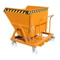 Orbis kiepbak staalplaat HxBxD 1170x1200x1245 mm inhoud 0,55 m3 draagvermogen 1000 kg oranje 531111