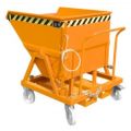 Orbis kiepbak spaanderuitvoering staalplaat HxBxD 1115x1010x1220 mm inhoud 0,40 m3 draagvermogen 1000 kg oranje 531117