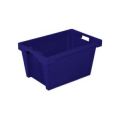 Orbis Euronorm draaistapelbak HxLxB 300x600x400 mm wanden-bodem gesloten blauw 883161