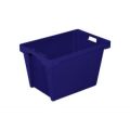 Orbis Euronorm draaistapelbak HxLxB 350x600x400 mm wanden-bodem gesloten blauw 701106