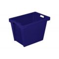 Orbis Euronorm draaistapelbak HxLxB 400x600x400 mm wanden-bodem gesloten blauw 883172