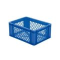 Orbis Euronorm-stapelbak 15 L HxLxB 175x400x300 mm wanden-bodem opengewerkt blauw 204025