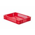 Orbis Euronorm-stapelbak 7 L HxLxB 75x400x300 mm wanden-bodem opengewerkt rood 531625