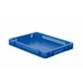 Orbis Euronorm-stapelbak 4,5 L HxLxB 50x400x300 mm wanden opengewerkt-bodem gesloten blauw 531629