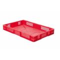 Orbis Euronorm-stapelbak 14,5 L HxLxB 75x600x400 mm wanden-bodem opengewerkt rood 531657