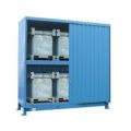 Orbis vatencontainer HxBxD 3660x3580x1450 mm vleugeldeur 2 vakniveaus KTC-IBC opslag natuurlijke ventilatie 200381