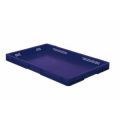 Orbis Euronorm-stapelbak 9,5 L HxLxB 50x600x400 mm wanden opengewerkt-bodem gesloten blauw 531661