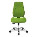 Orbis bureaustoel groen voorgevormde zitting HxBxD 430-510x480x480 mm voetkruis gepolijst aluminium 138468