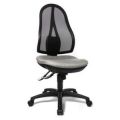 Orbis bureaustoel zitting lichtgrijs rug zwart zitting HxBxD 430-510x480x480 mm voetkruis polyamide zwart 138480