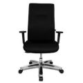 Orbis bureaustoel zwart zitting HxBxD 440-520x540x460 mm tot 150 kg belastbaar synchroon mechanisme met armleuning 138502