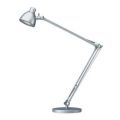 Orbis LED-bureaulamp arm L 840 mm 3000 Kelvin tafelvoet zilver 139629