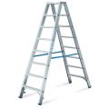 Orbis ladder aan beide zijden te gebruiken aluminium bordes H 1 20 m 2x5 treden 139770