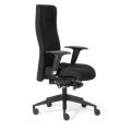 Orbis bureaustoel zwart zitting HxBxD 420-540x470x420-470 mm synchroon mechanisme met armleuning 139808