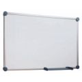 Orbis whiteboard HxB 1000x2000 mm magneetstrip plaatstaal geëmailleerd frame aluminium zilver-grijs 141288
