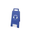 Orbis waarschuwingstribune Draag oorbescherming opvouwbaar HxWxD 600x275x270 mm plastiek blauw 141945