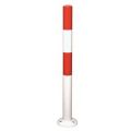 Orbis afzetpaal om in te draaien ronde buis D 76 mm H 1,03 m wit-rood 148969