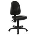 Orbis bureaustoel stof zwart softex zitting HxBxD 420-550x460x460 mm orthopedische zitting lendenwervelsteun voetkruis zwart 149915