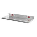 Orbis legbord voor geperforeerde platen B xD 350x125 mm aluminium 150298