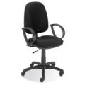 Orbis bureaustoel zwart zitting HxBxD 400-530x475x450 mm voorgevormde zitting permanentcontactmechanisme met armleuningen rug H 500 mm 159252